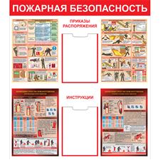 Стенд "Пожарная безопасность (Пластик 1000 х 900 х 3)"